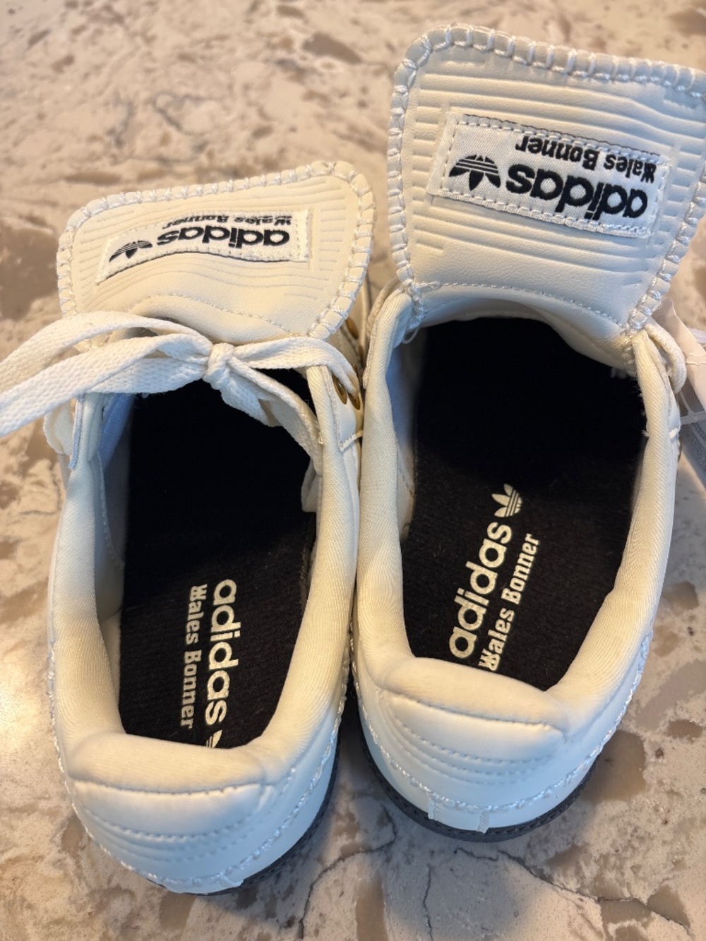 NWT Women’s Adidas Wales Bonner Samba Studded Sneakers Cream/ White 7.5 - Picture 6 of 8